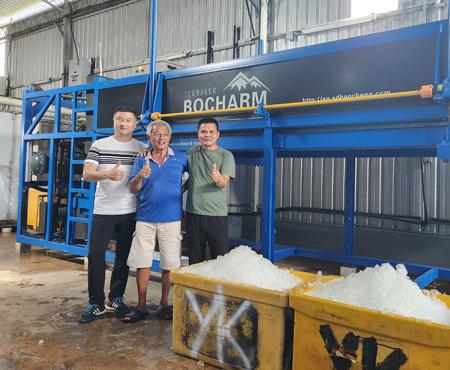 Two 10 Tons Daily Ice Block Machines in Malaysia