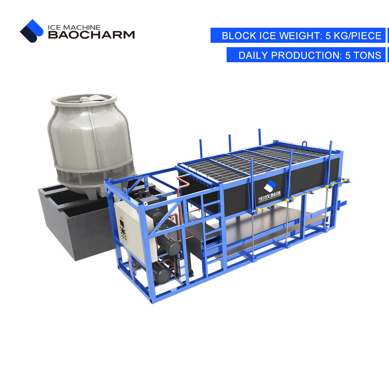 large ice block machine